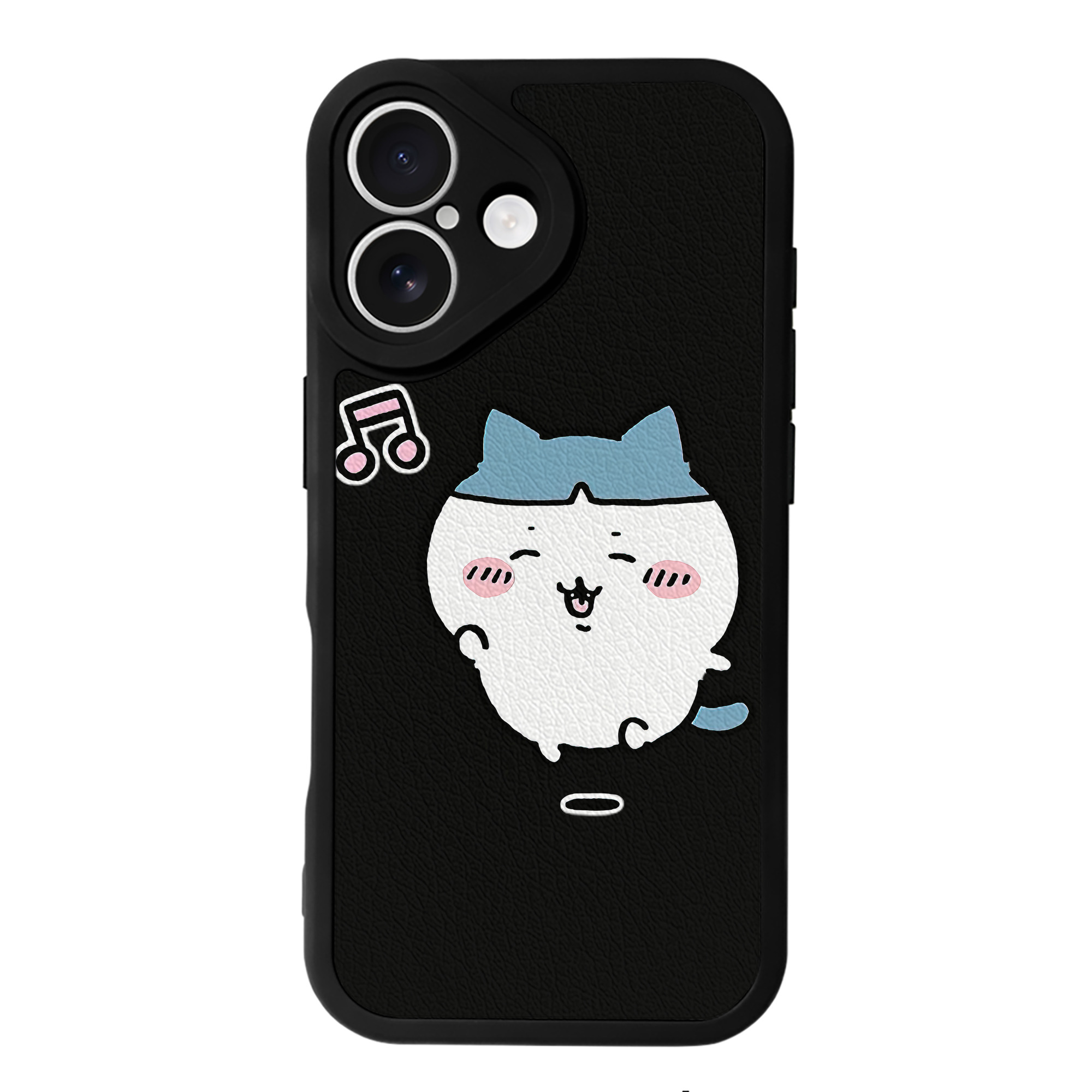 （画像用） ちいかわ ハチワレ Chii-kawa hachiware 【iPhone 16シリーズ対応】シリコンスマホケース（レザー調） 材質：シリコン